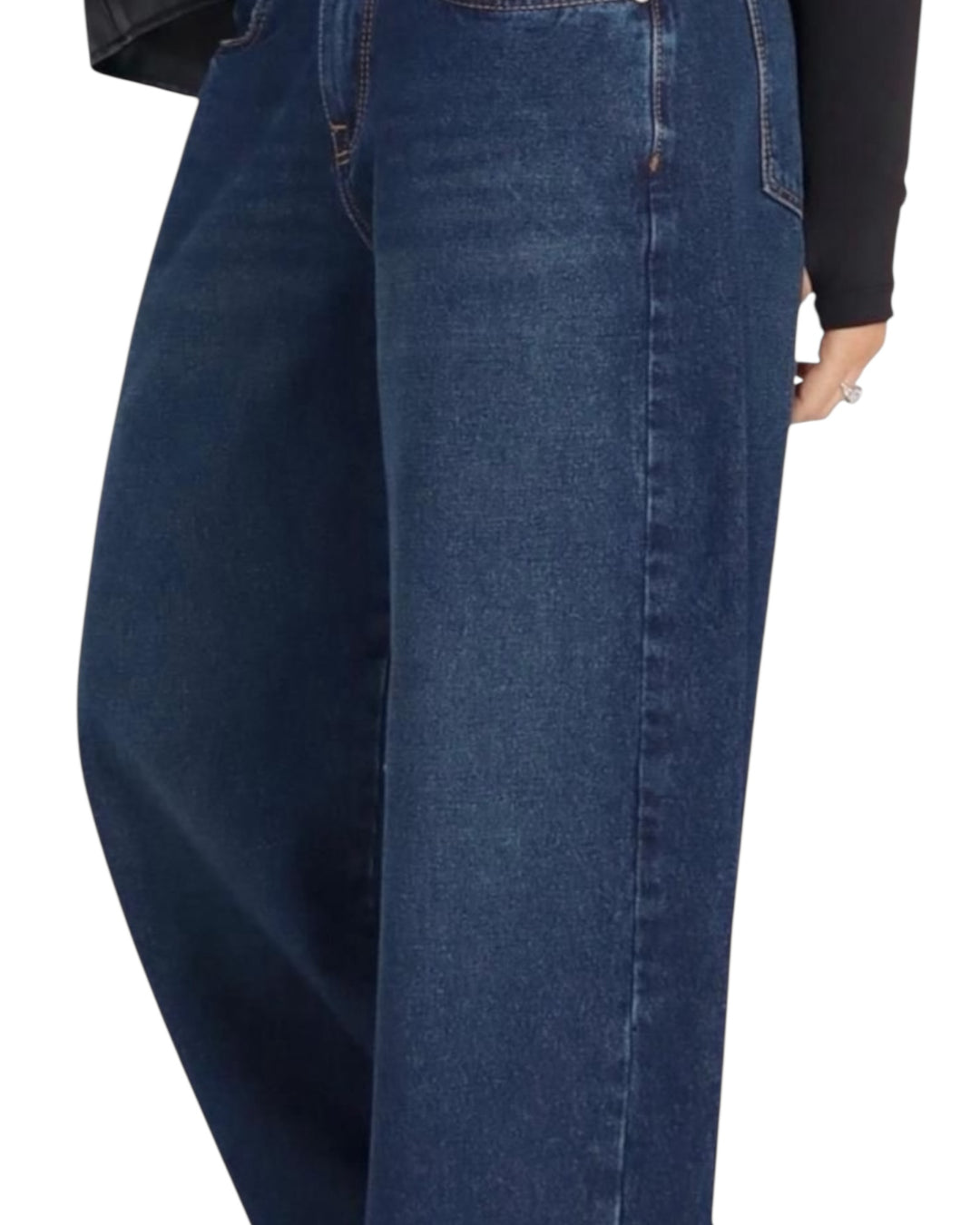 ג׳ינס סקסו רחב שילוב תפרים