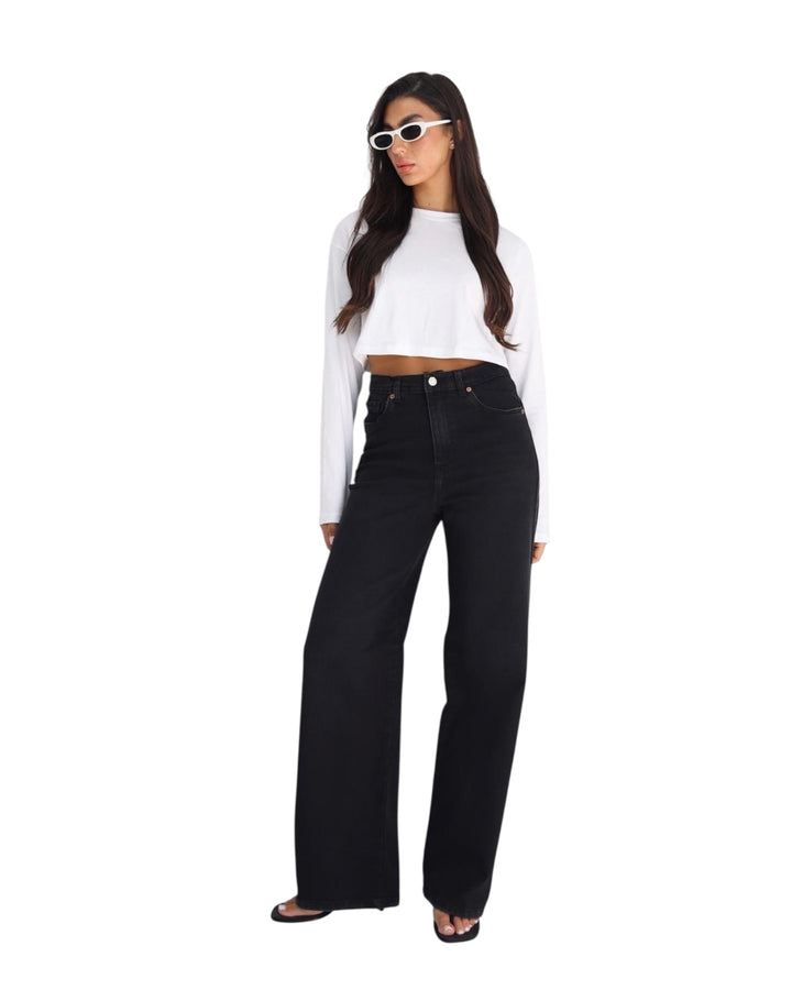 ג׳ינס סקסו גבוה גזרה ישרה