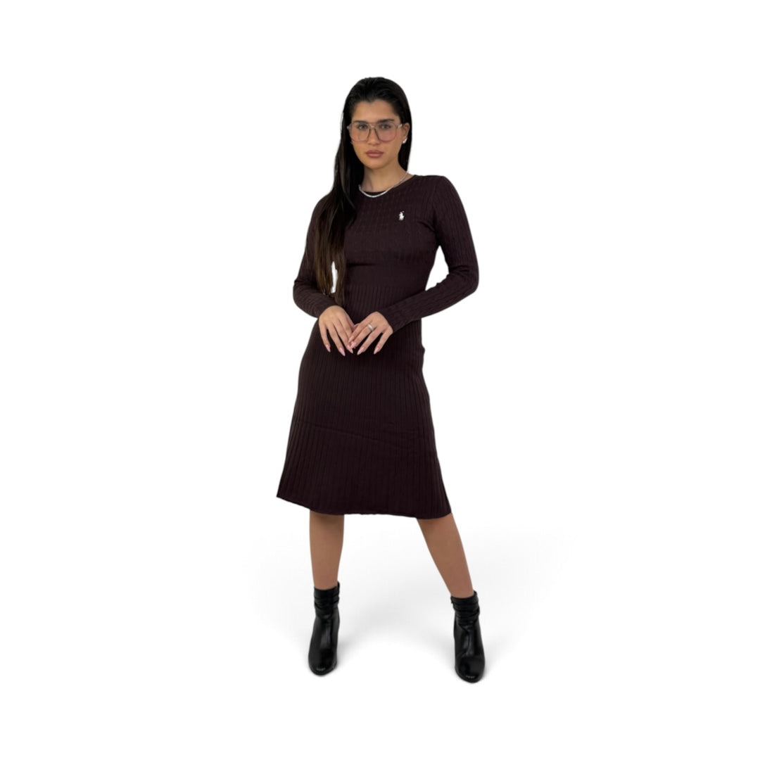 שמלת סריג צמות POLO