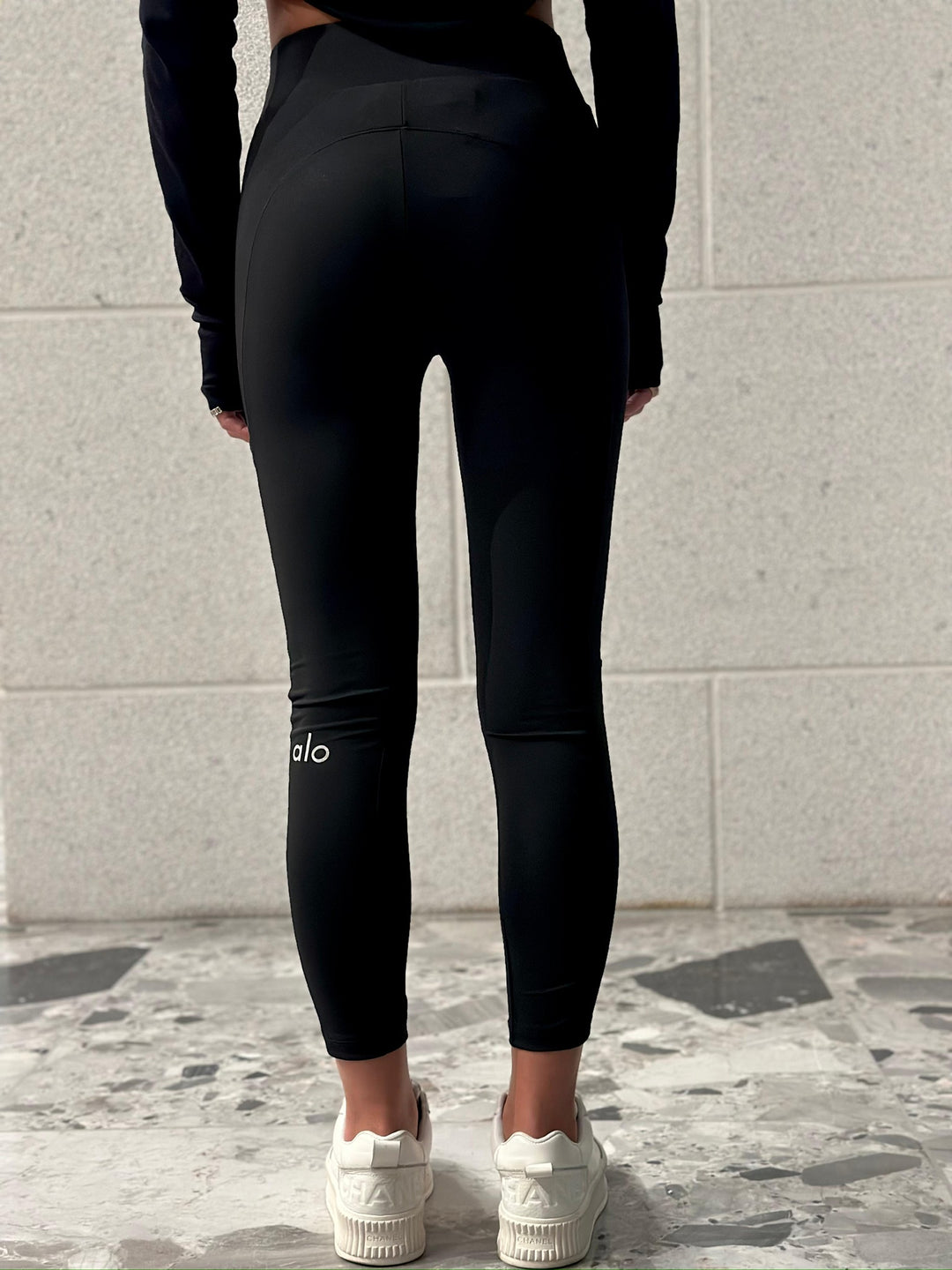 טייץ מחטב גבוהה שילוב כיס שקוף