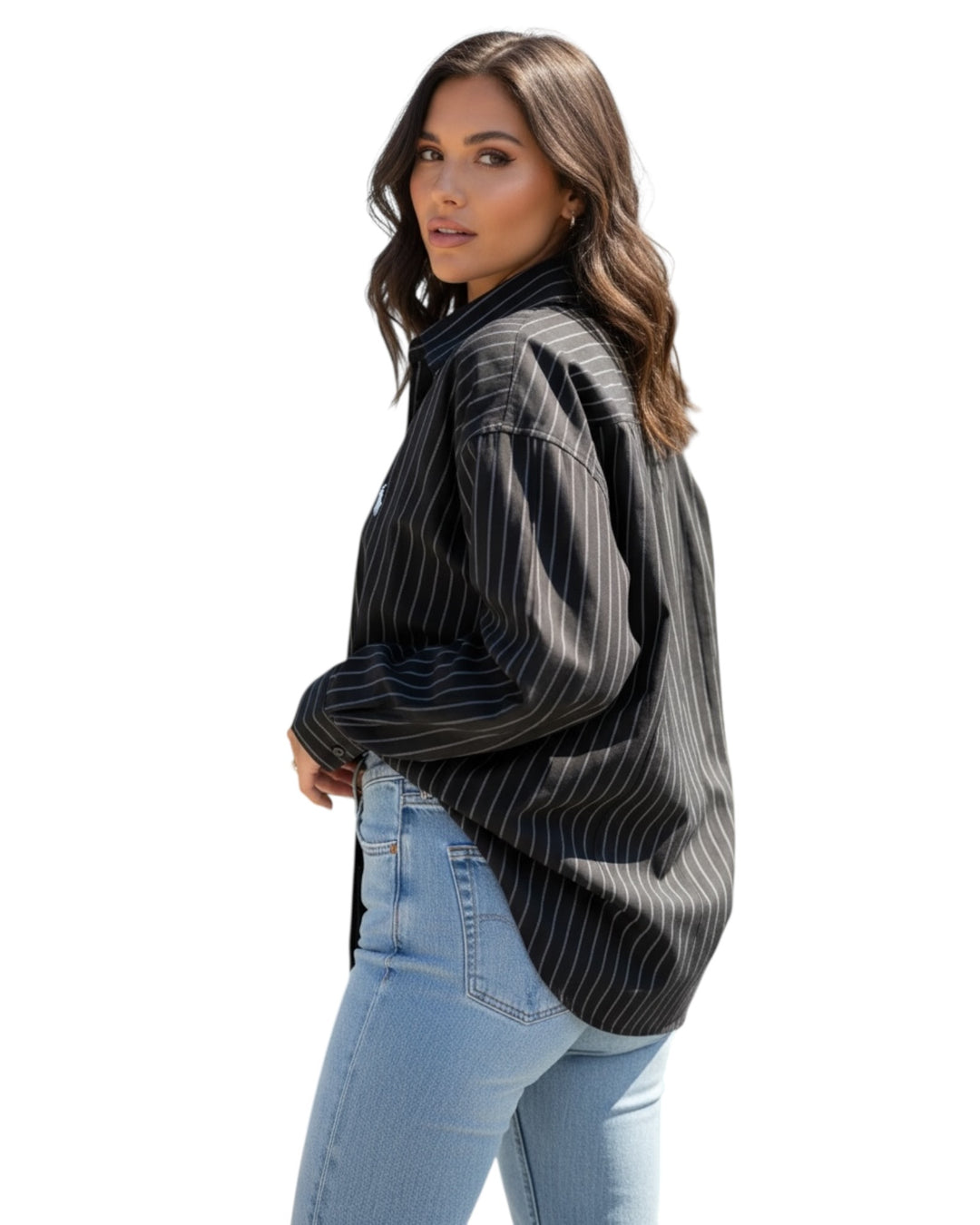 חולצת פשתן פסים POLO