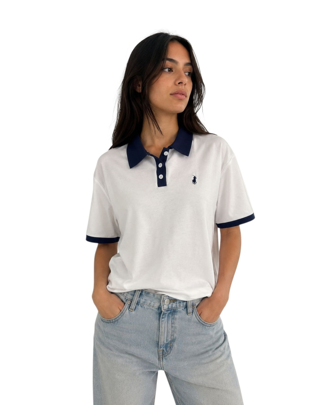 חולצת POLO צווארון כותנה אובר סאייז