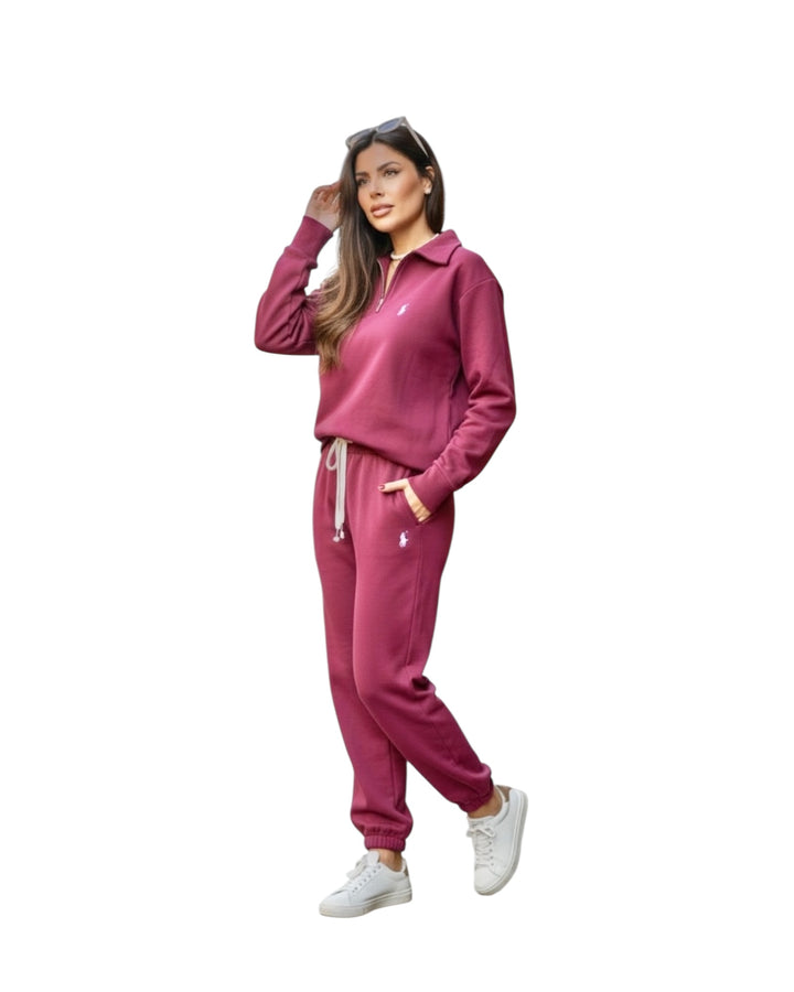 חליפת POLO שילוב רוכסן