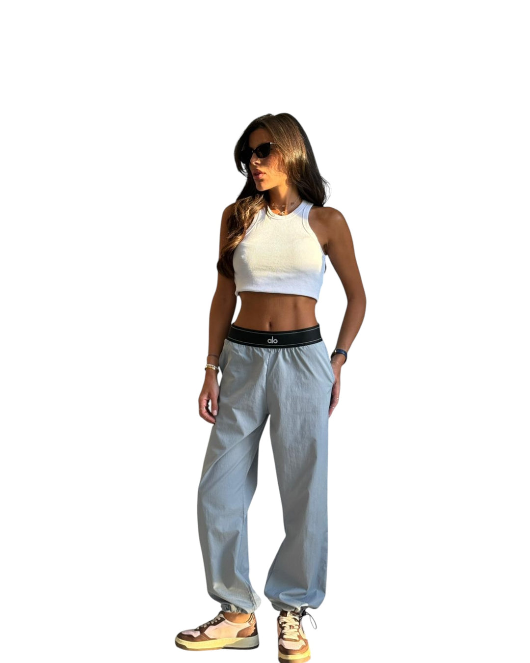 מכנס alo ניילון שילוב גומי