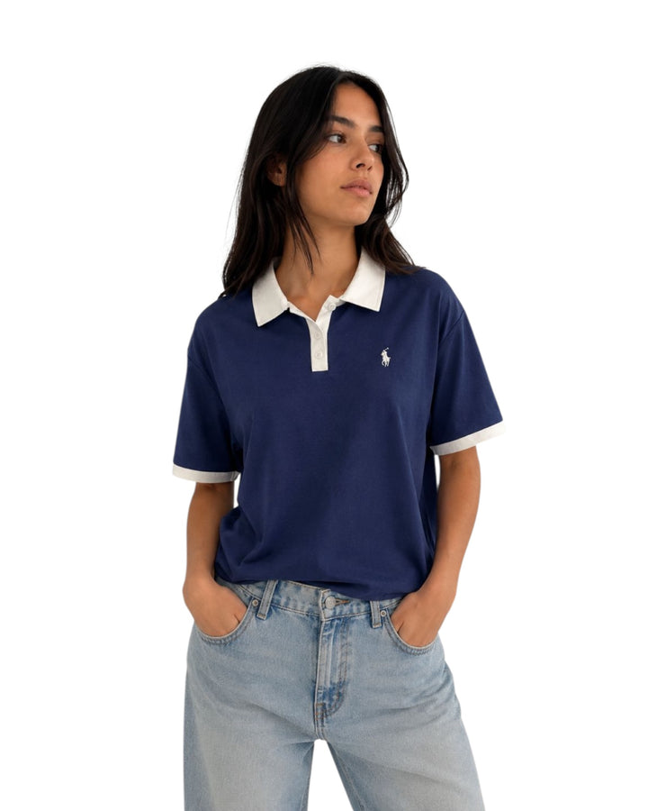 חולצת POLO צווארון כותנה אובר סאייז