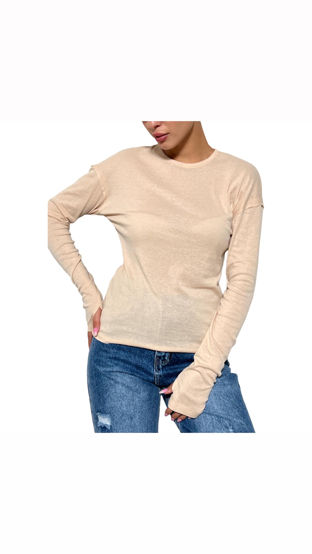 חולצת בייסיק כפפה