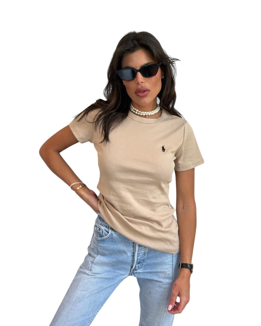 חולצת POLO צווארון עגול