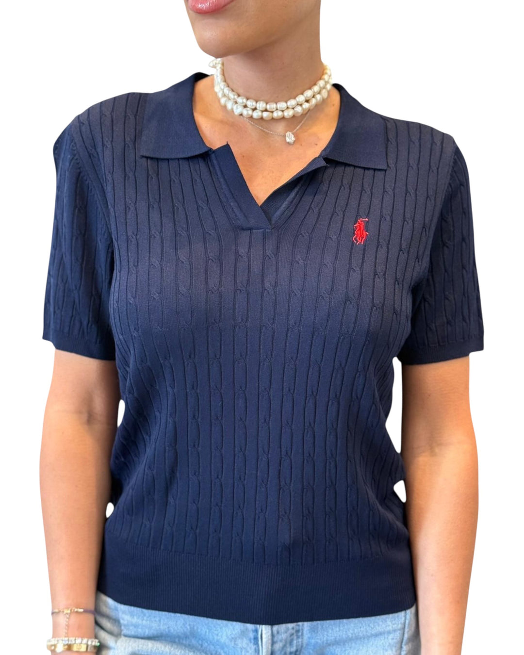 סריג קיץ דק שילוב צמות POLO