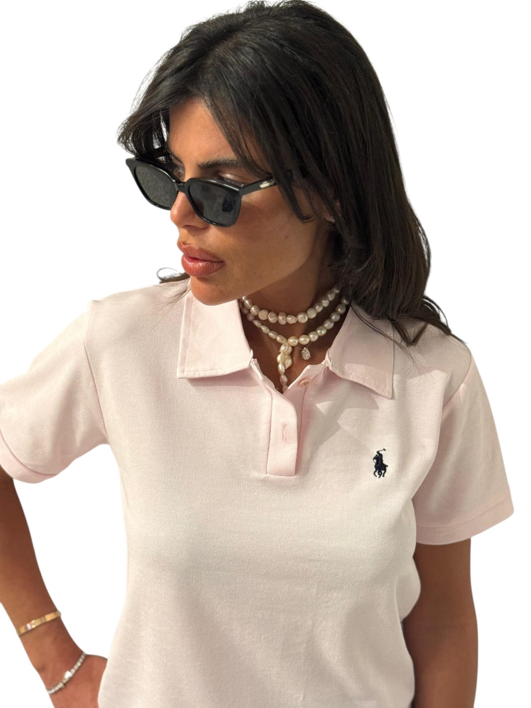 חולצת פולו צווארון שילוב