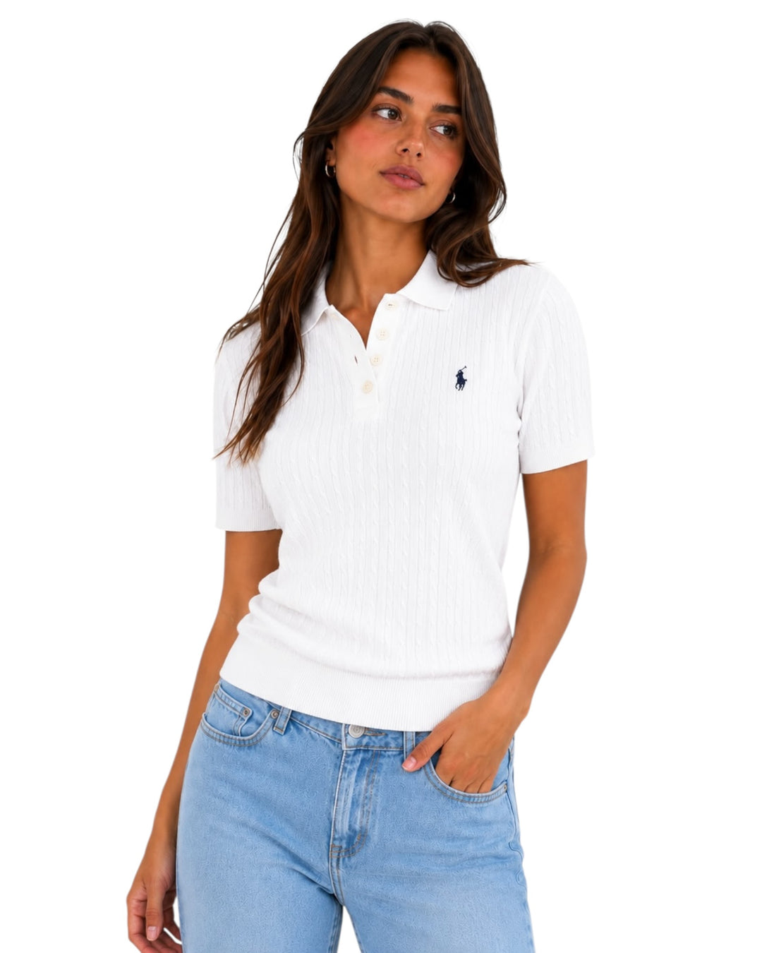 סריג קייצי POLO שילוב כפתורים