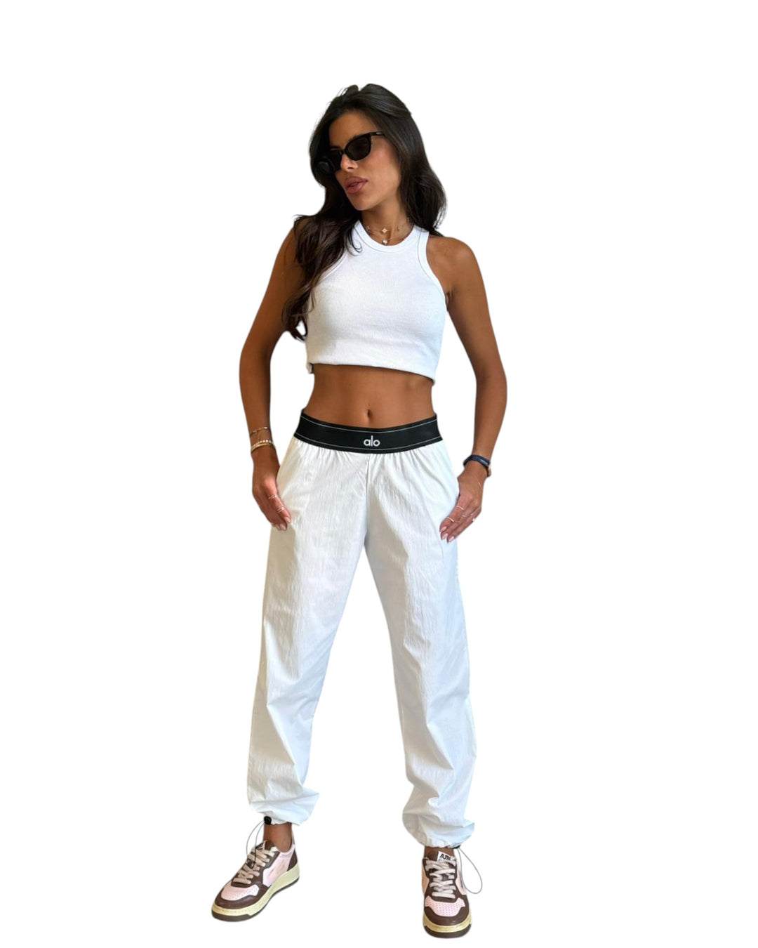 מכנס alo ניילון שילוב גומי