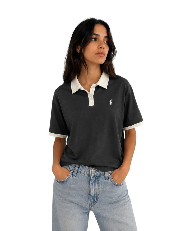 חולצת POLO צווארון כותנה אובר סאייז