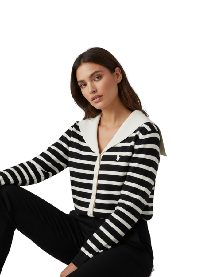 סריג POLO שילוב כפתורים