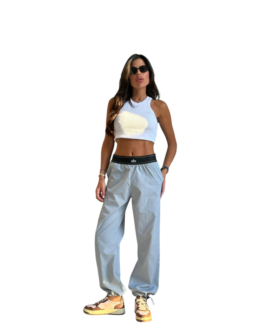 מכנס alo ניילון שילוב גומי