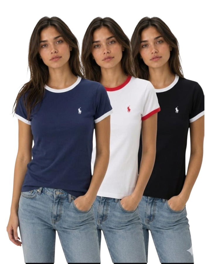חולצת POLO בד כותנה שילוב