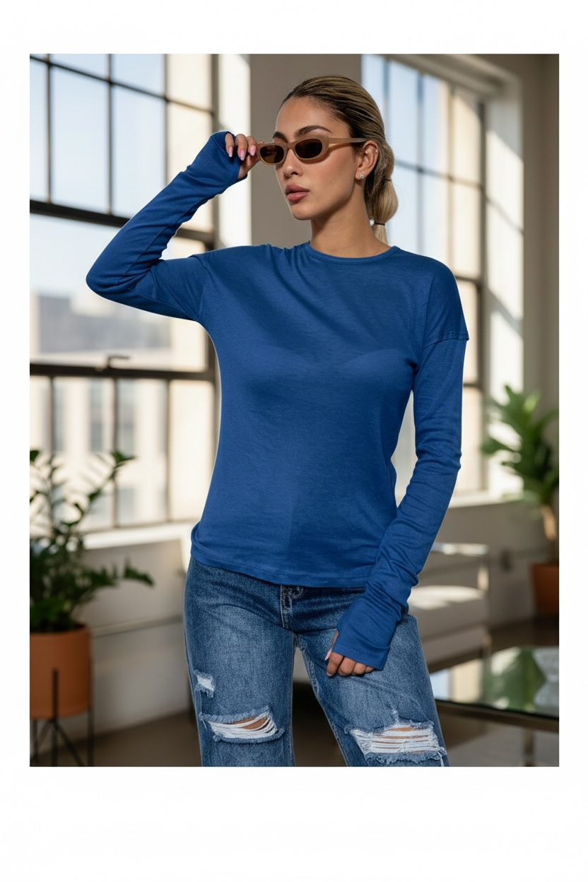 חולצת בייסיק כפפה