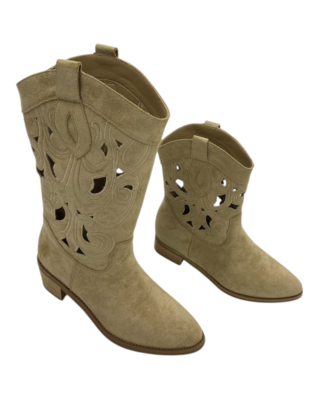 מגף גבוה חיתוכי לייזר