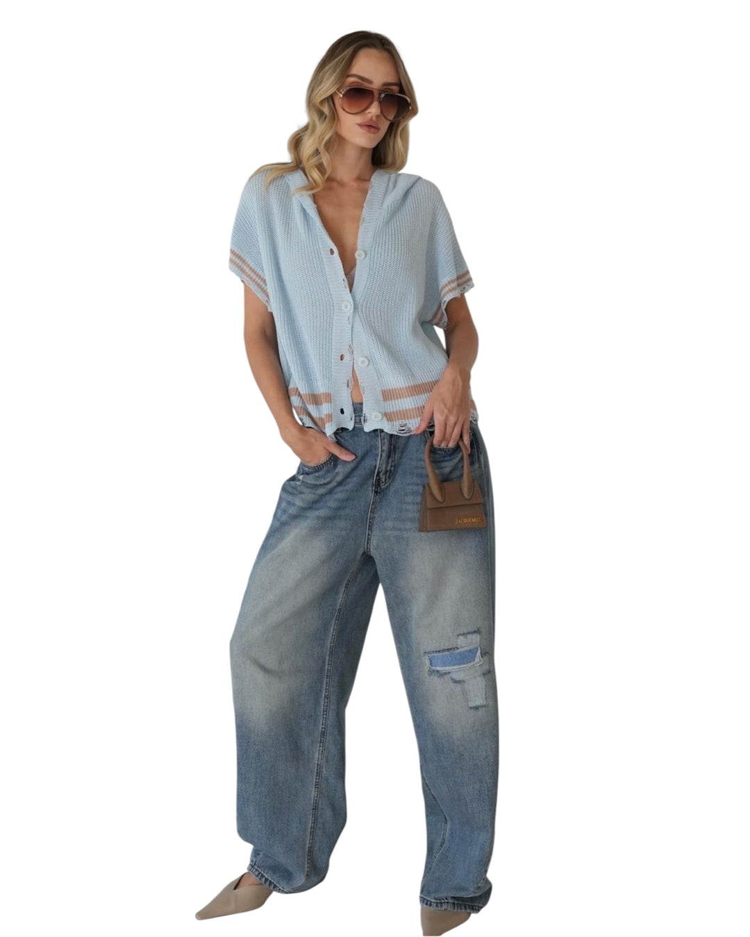 ג׳ינס אובר סאייז קרע אנטיגו