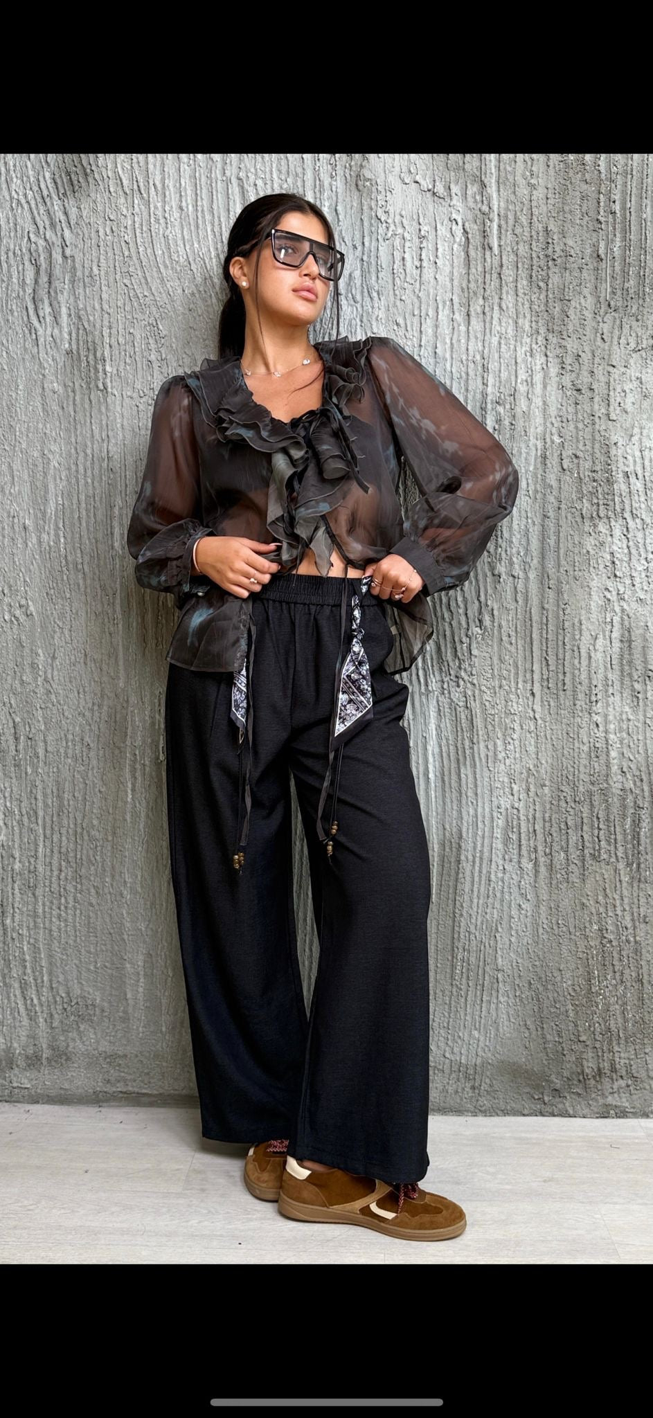 חולצת וולאן פרחים