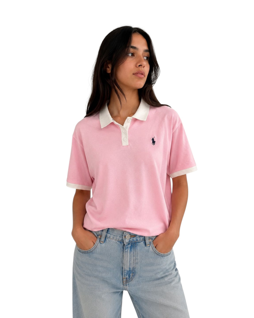 חולצת POLO צווארון כותנה אובר סאייז