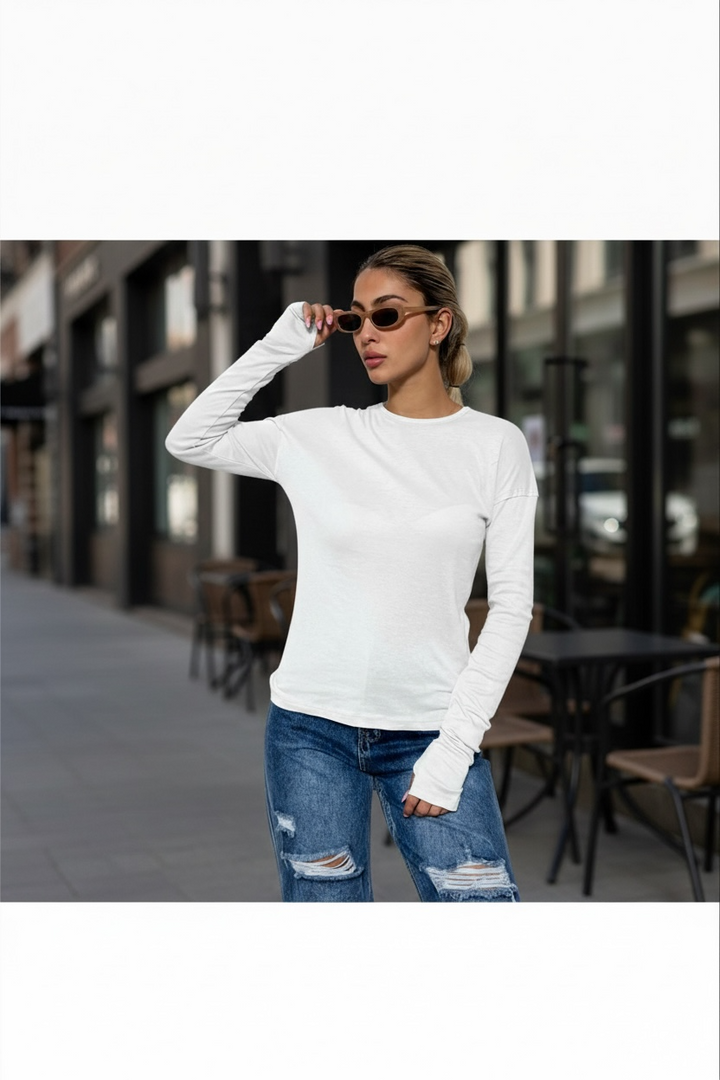 חולצת בייסיק כפפה