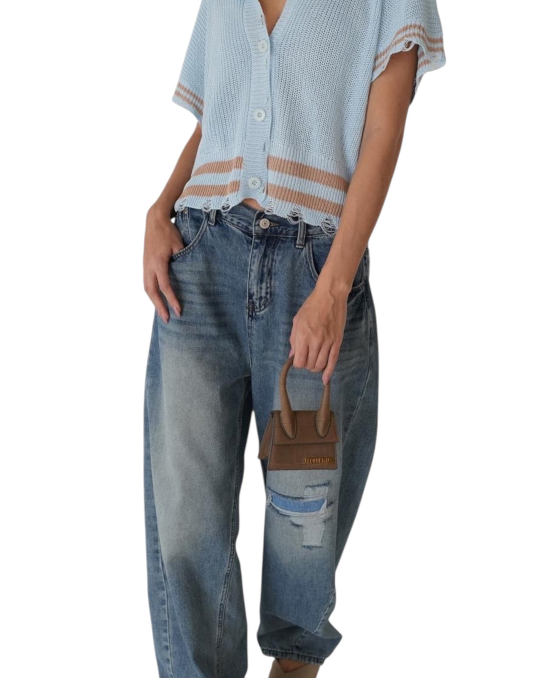 ג׳ינס אובר סאייז קרע אנטיגו