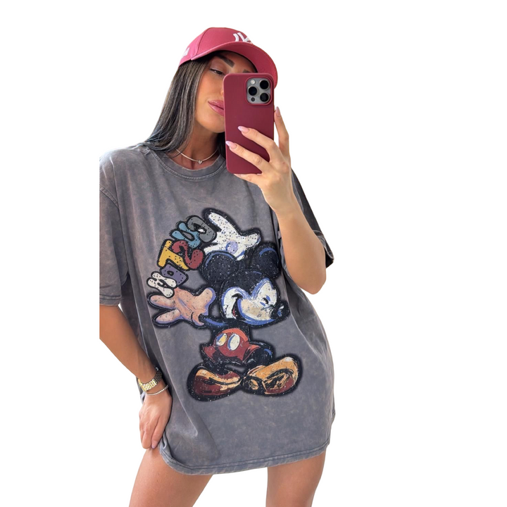 טי שרט מיקי אבנים
