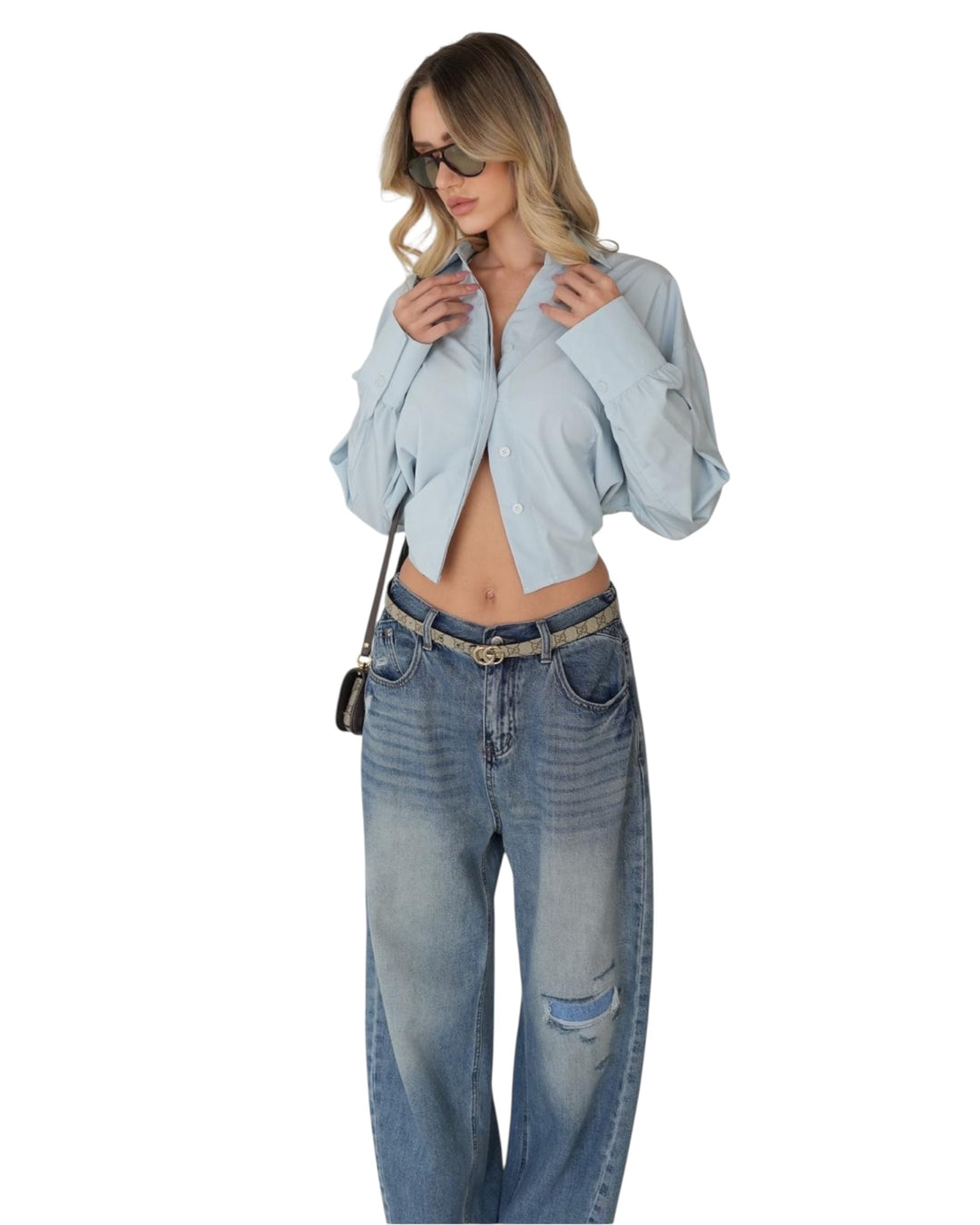 ג׳ינס אובר סאייז קרע אנטיגו