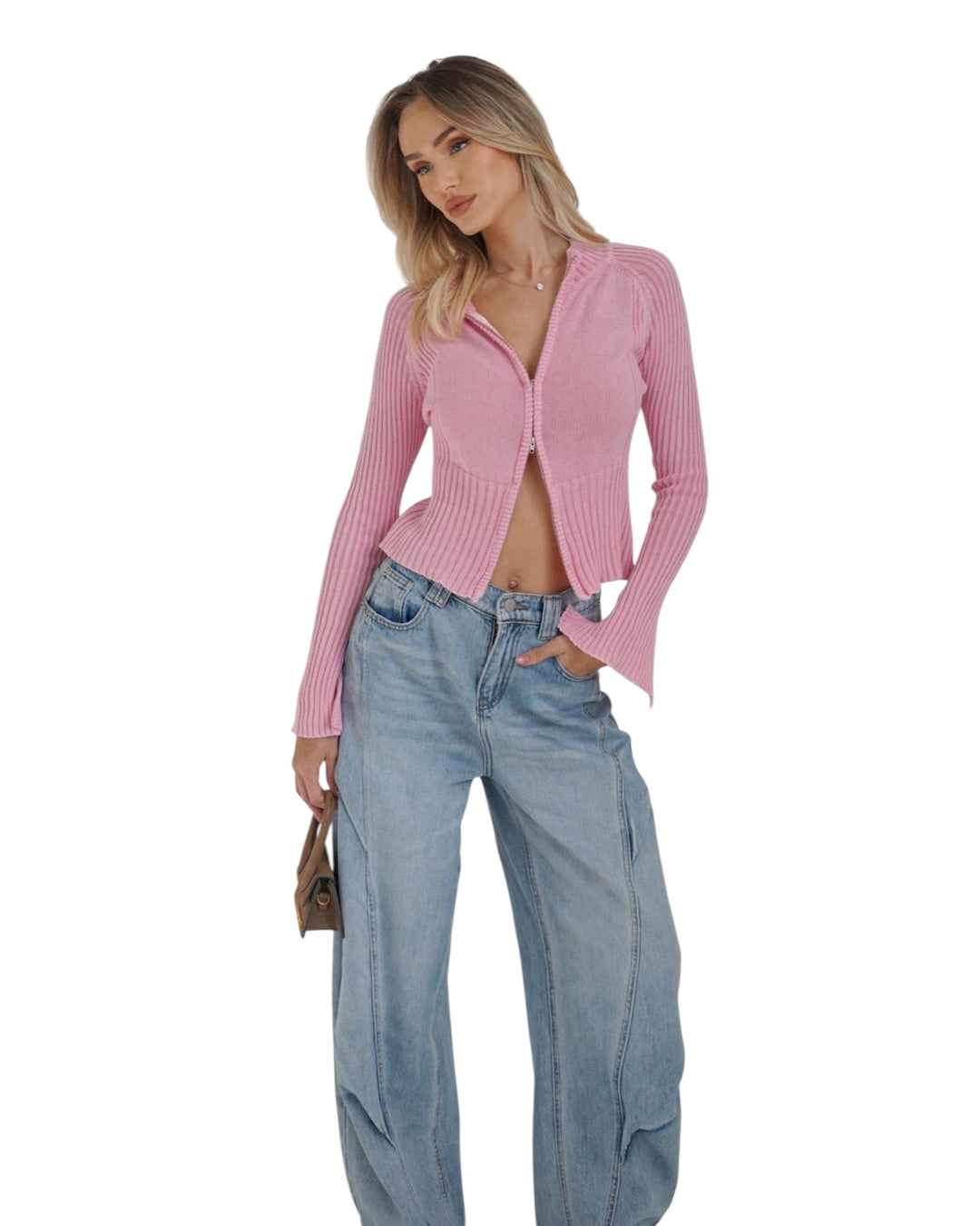 ג׳ינס בלון שילוב תפרים אנטיגו