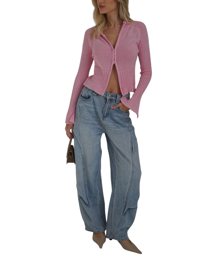 ג׳ינס בלון שילוב תפרים אנטיגו