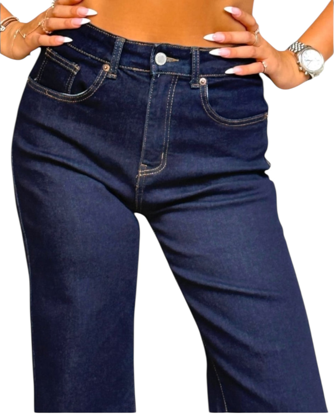 ג׳ינס גבוה גזרה ישרה