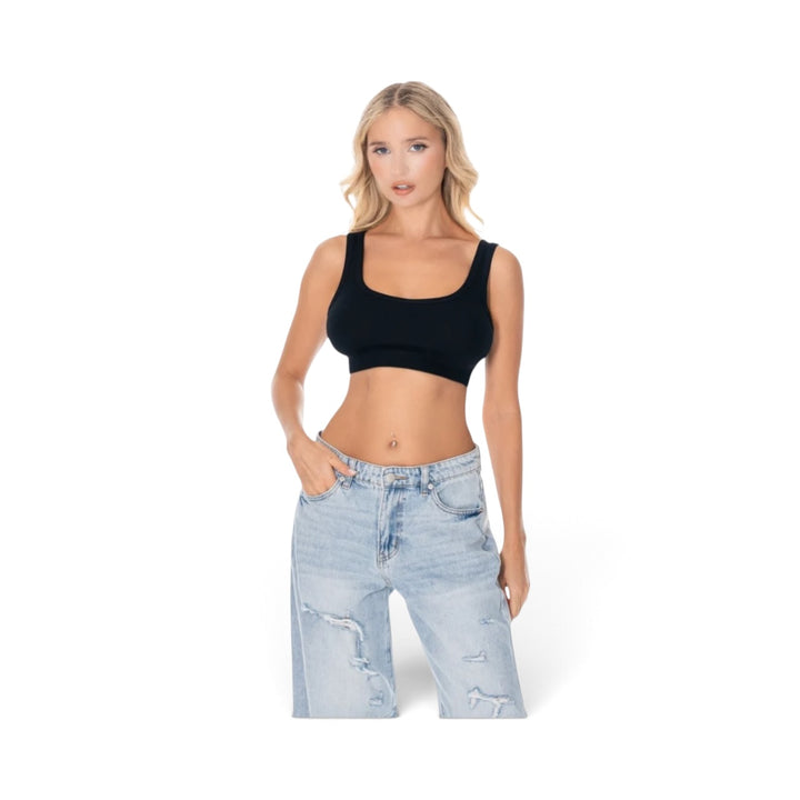 גוזייה ריב | Rib Crop Top