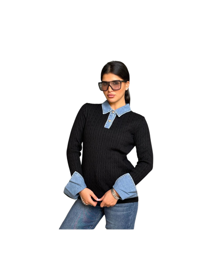 סריג מה שילוב ג׳ינס