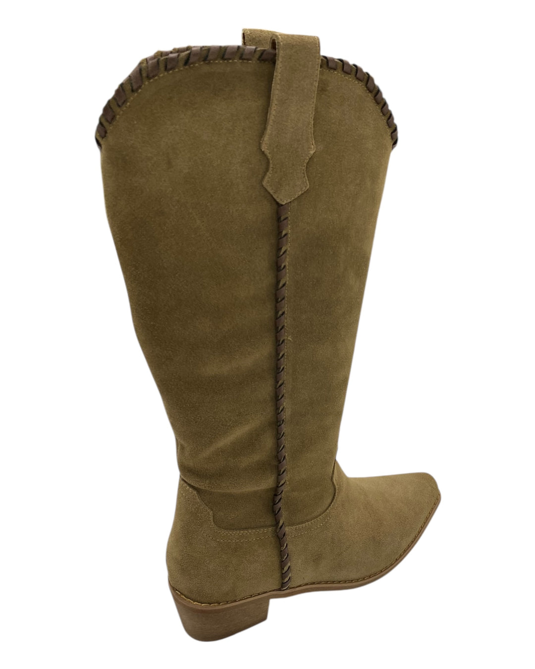 מגף ג׳מס גבוה שילוב ריקמה