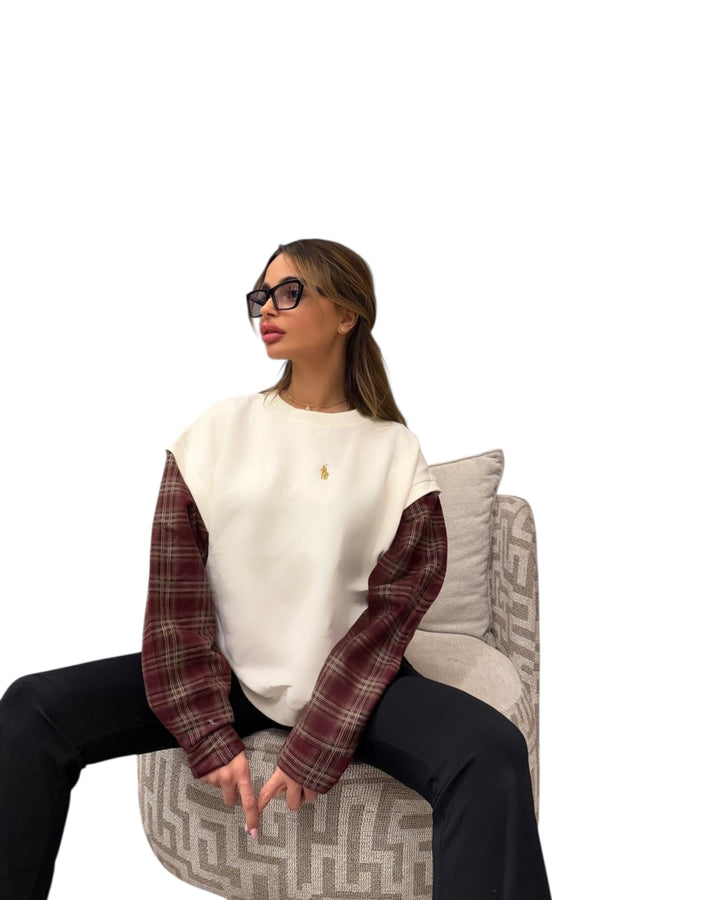 פוטר POLO שרוולים משובצים