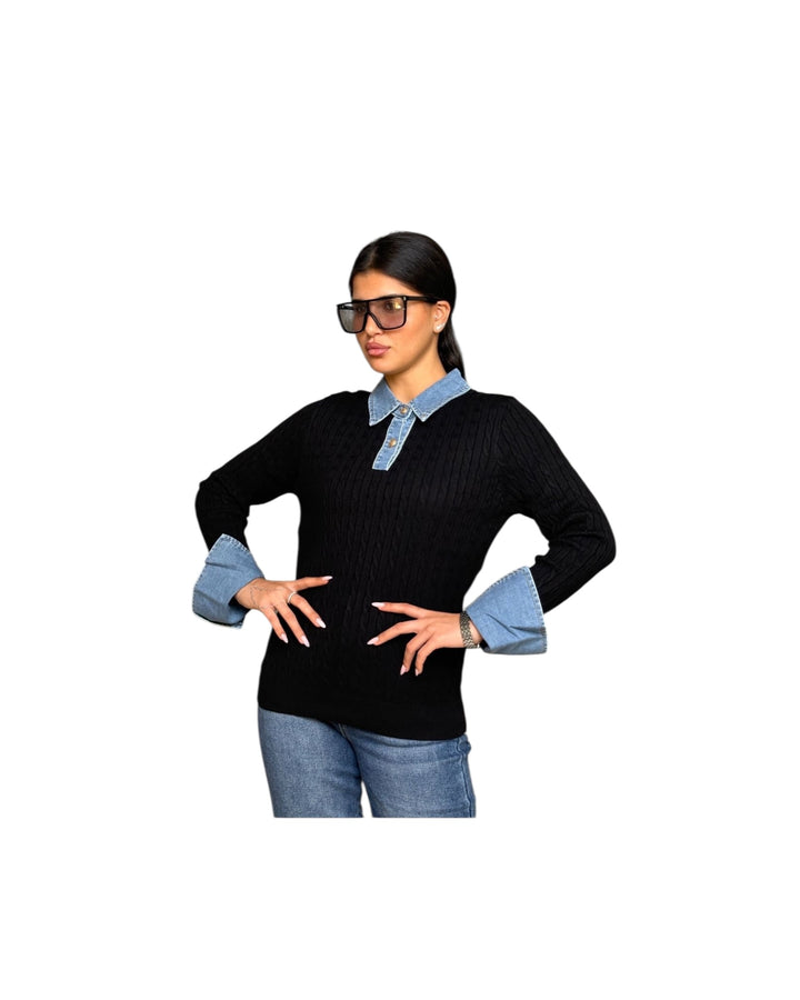 סריג מה שילוב ג׳ינס