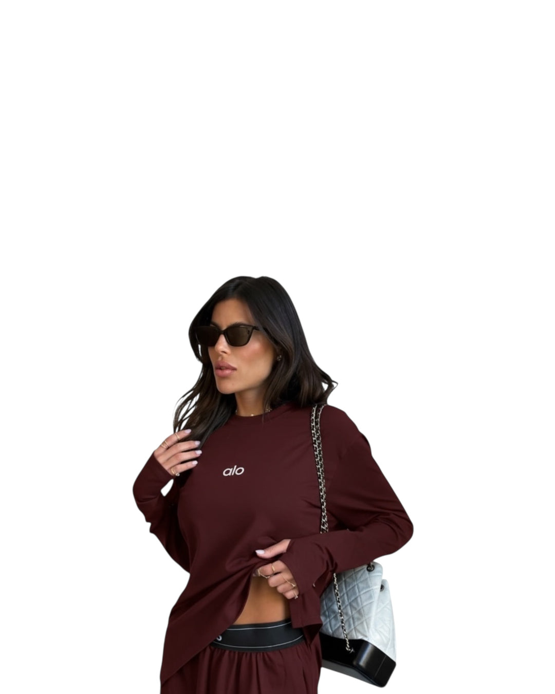 חליפת alo אובר סאייז שילוב גומי