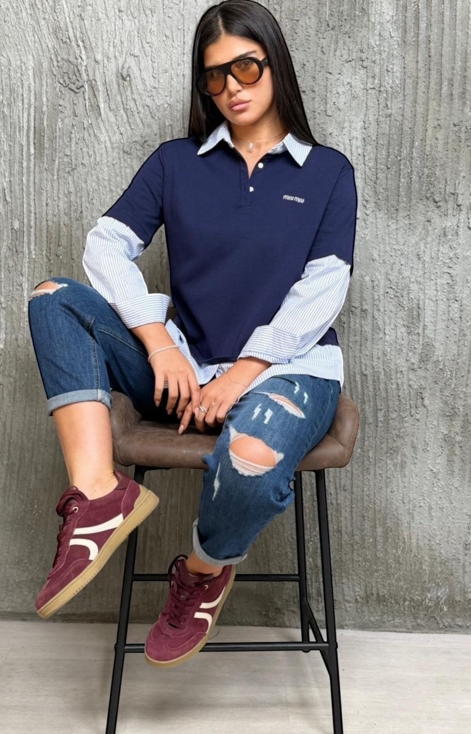 חולצת שילוב miu