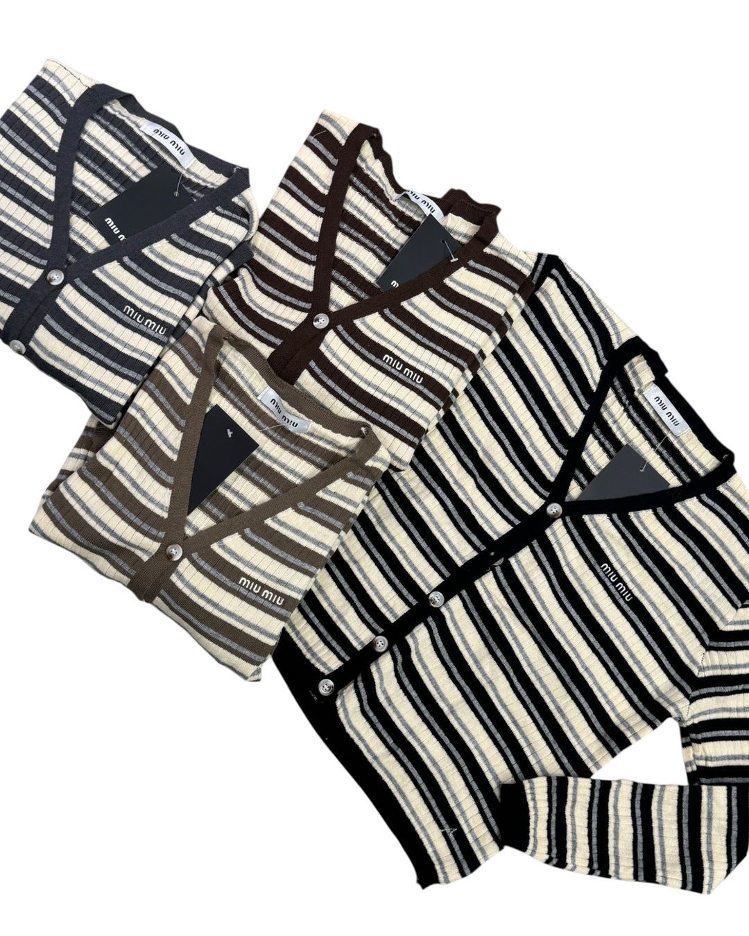 קרדיגן פסים miu miu