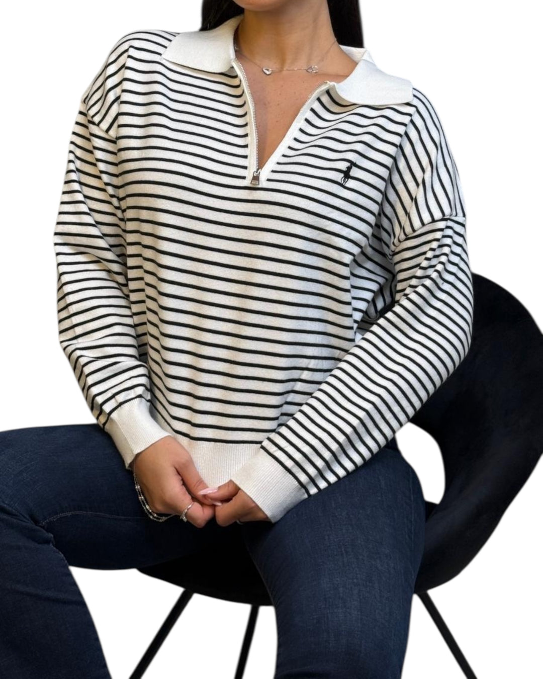 סריג POLO צווארון פסים