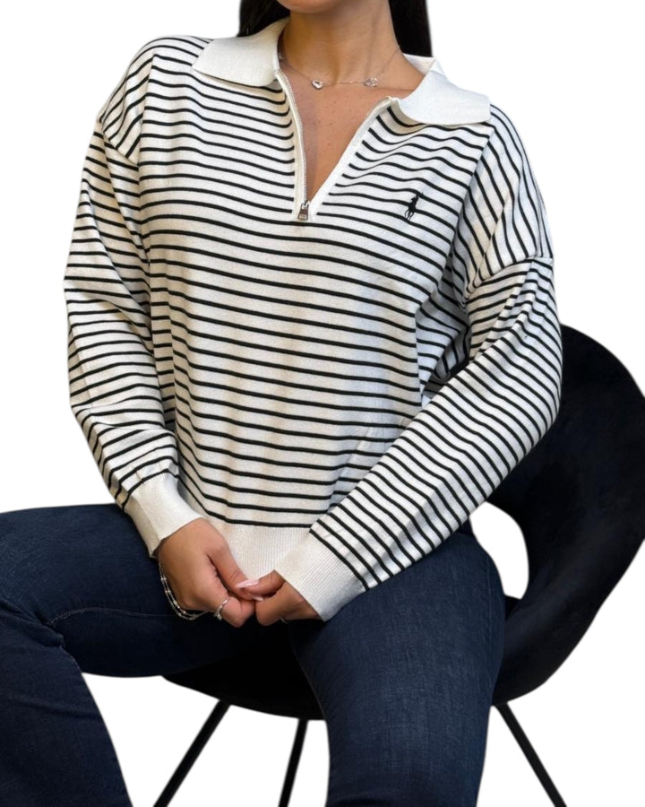 סריג POLO צווארון פסים