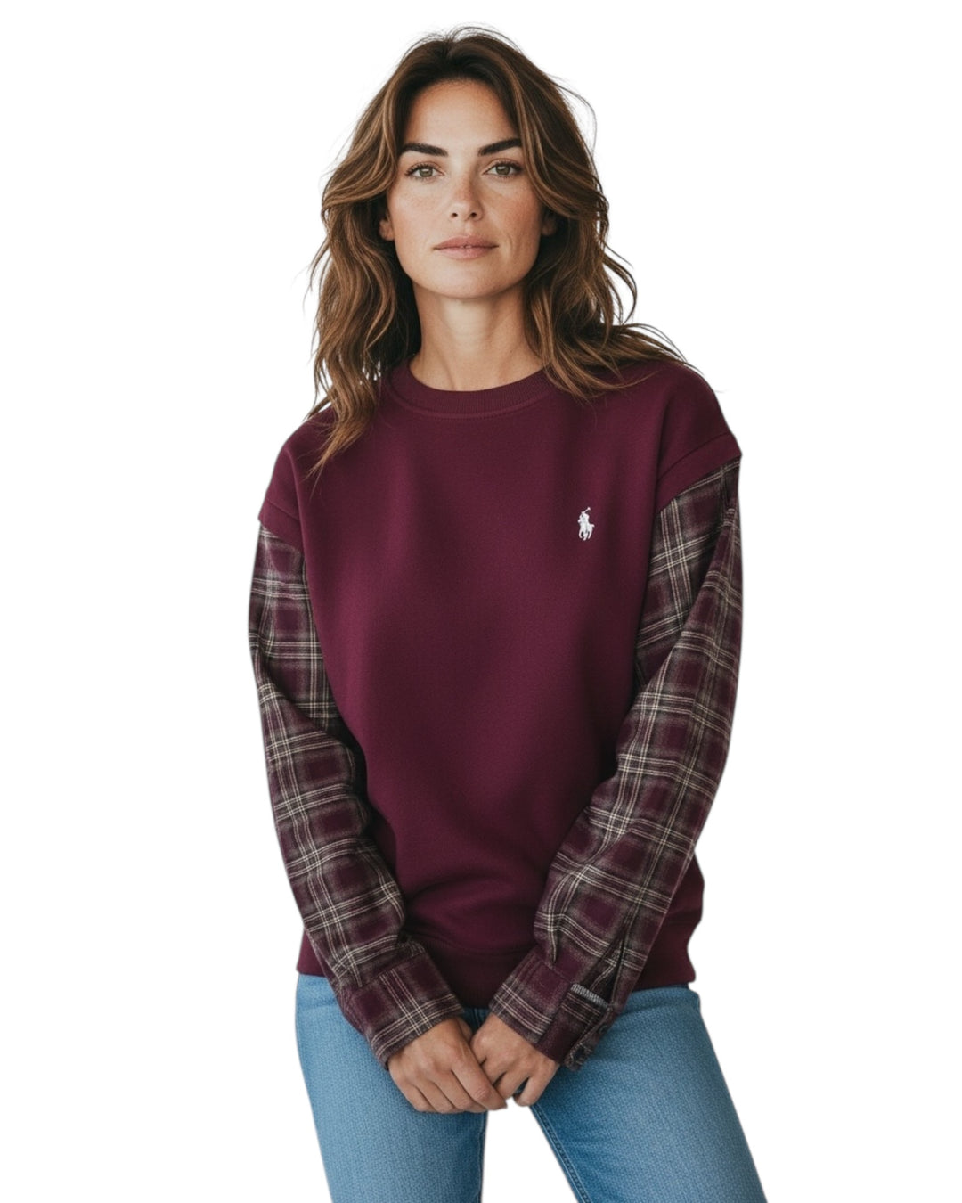 פוטר POLO שרוולים משובצים