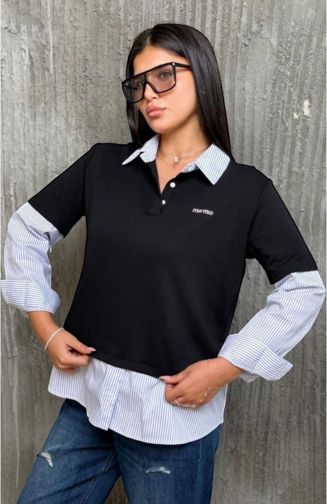 חולצת שילוב miu