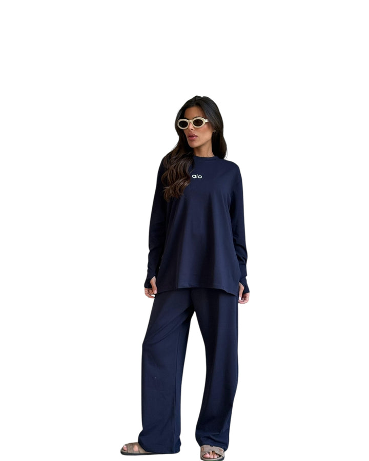 חליפת alo אובר סאייז שילוב גומי