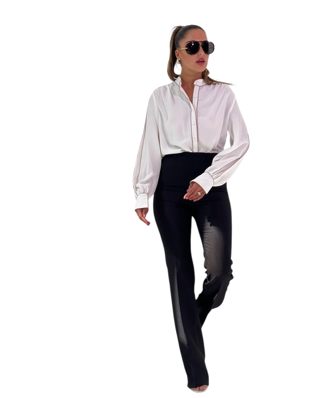 חולצת משי פסים