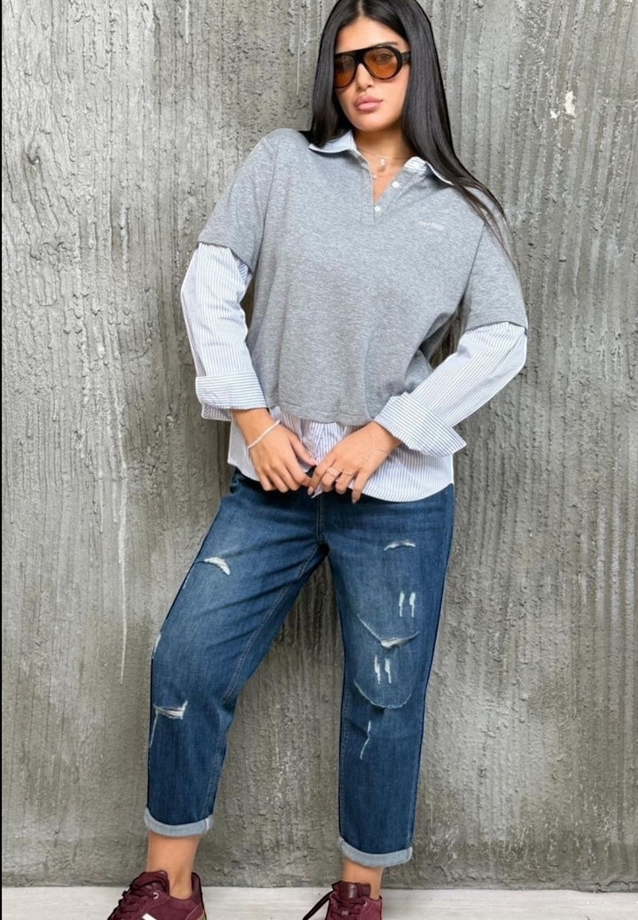 חולצת שילוב miu