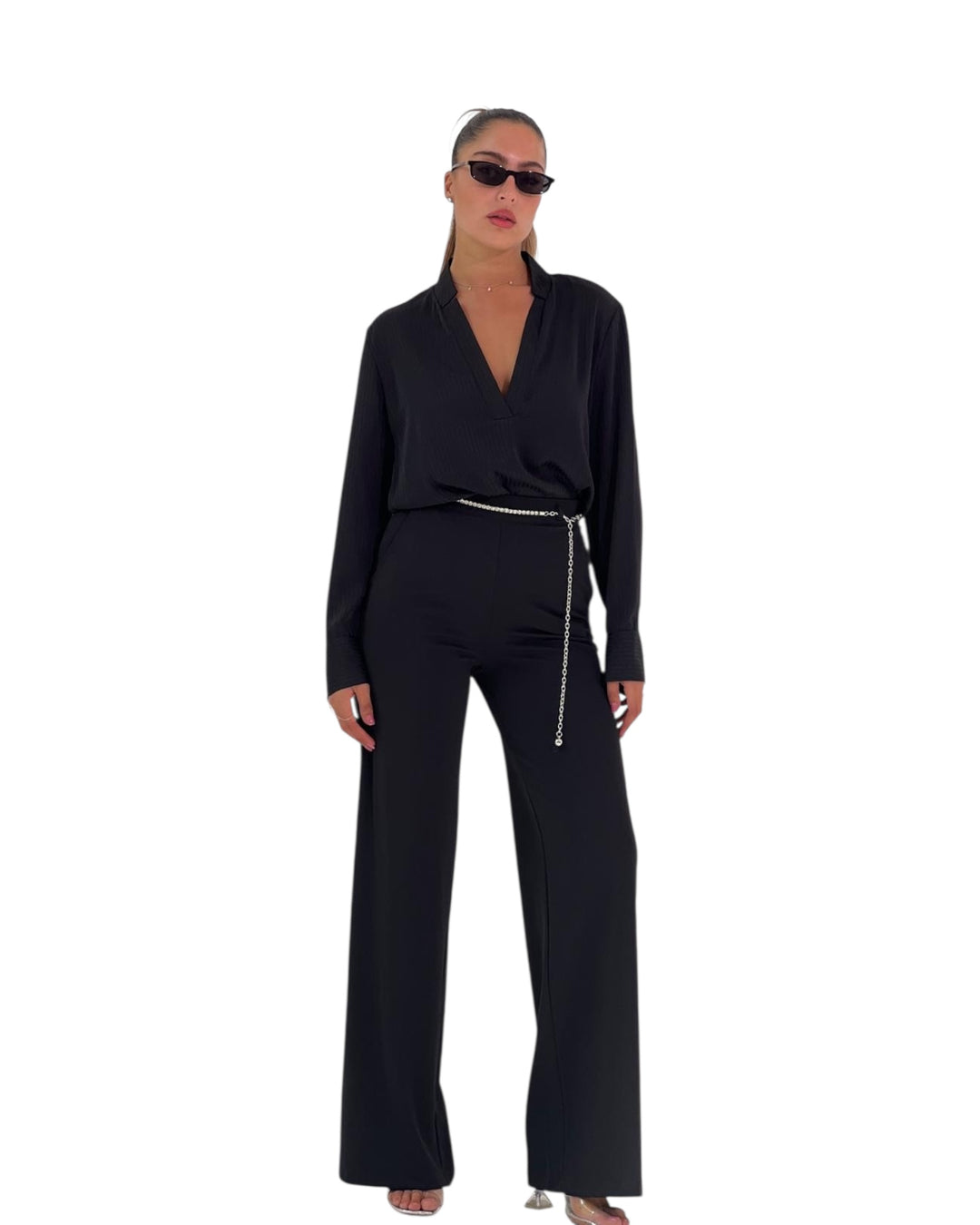 חולצת משי פסים