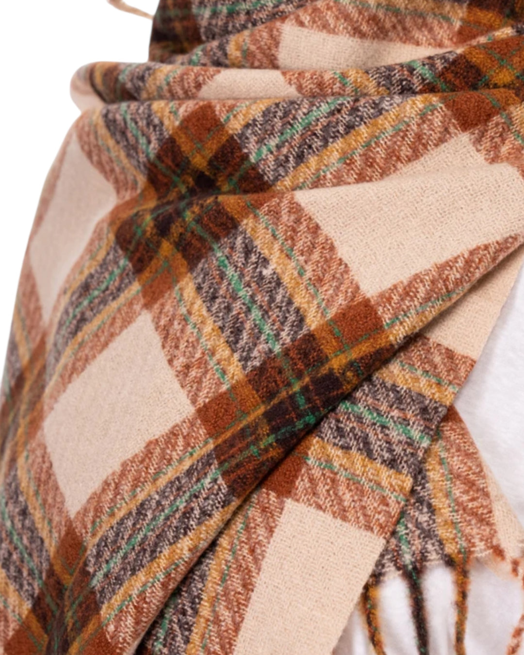 צעיף פרנזים משובץ