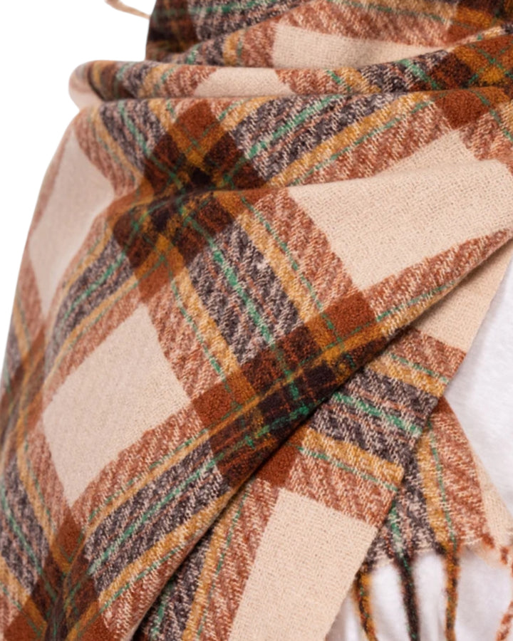 צעיף פרנזים משובץ