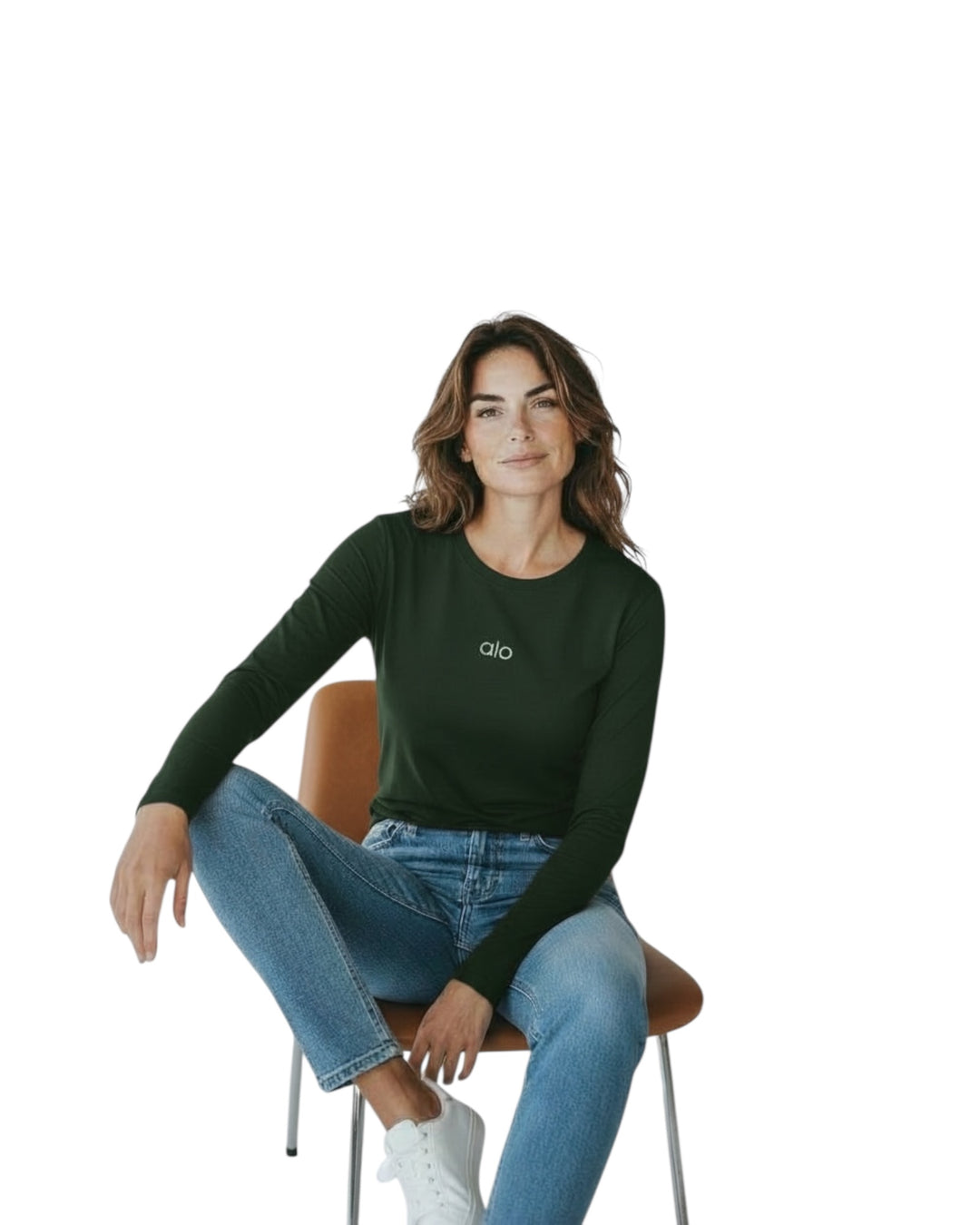 חולצת ליקרה alo שילוב כפפה